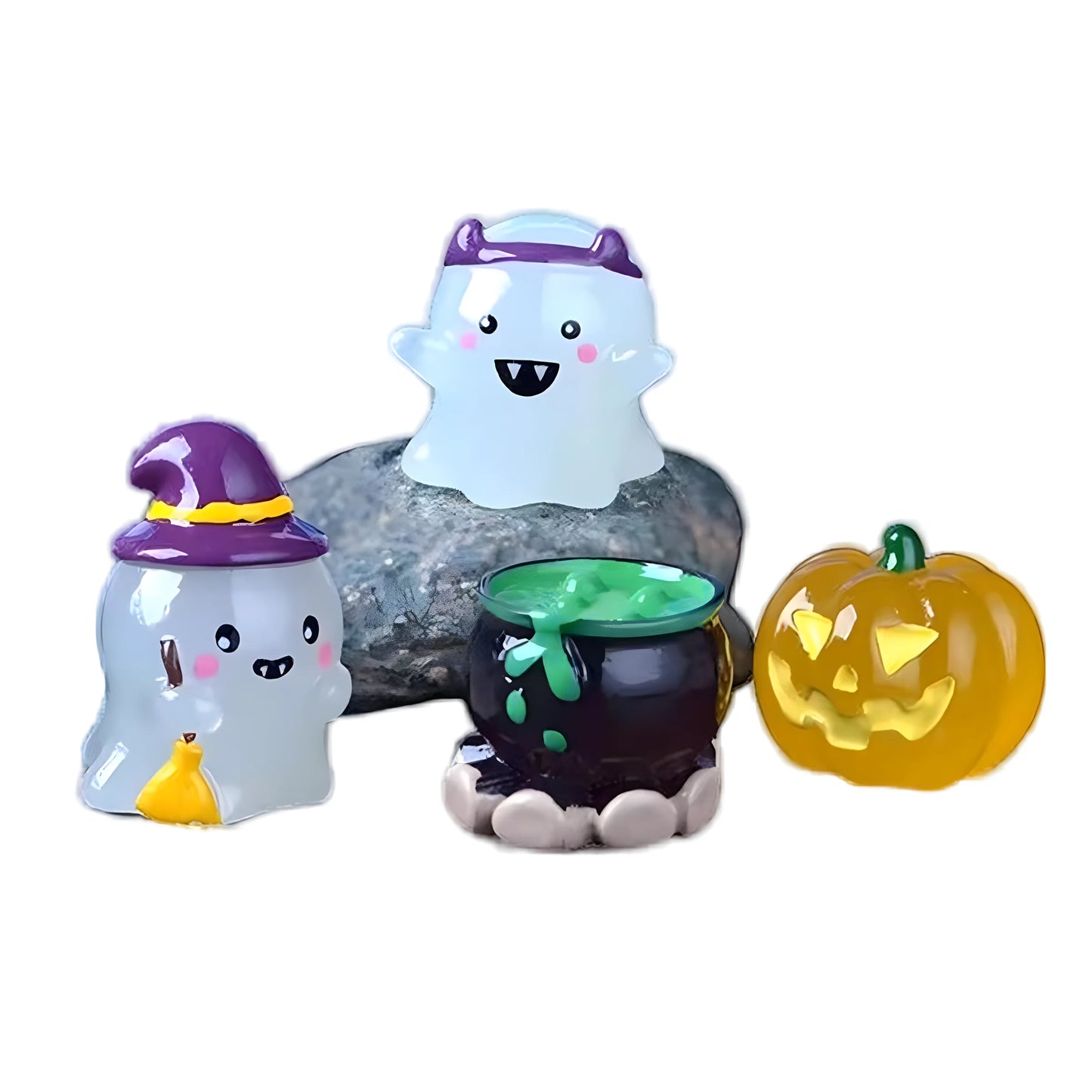 Light Up Your Halloween! 6PCS Multi-Purpose Glow Ornaments for Parties, Home, and Car Decor